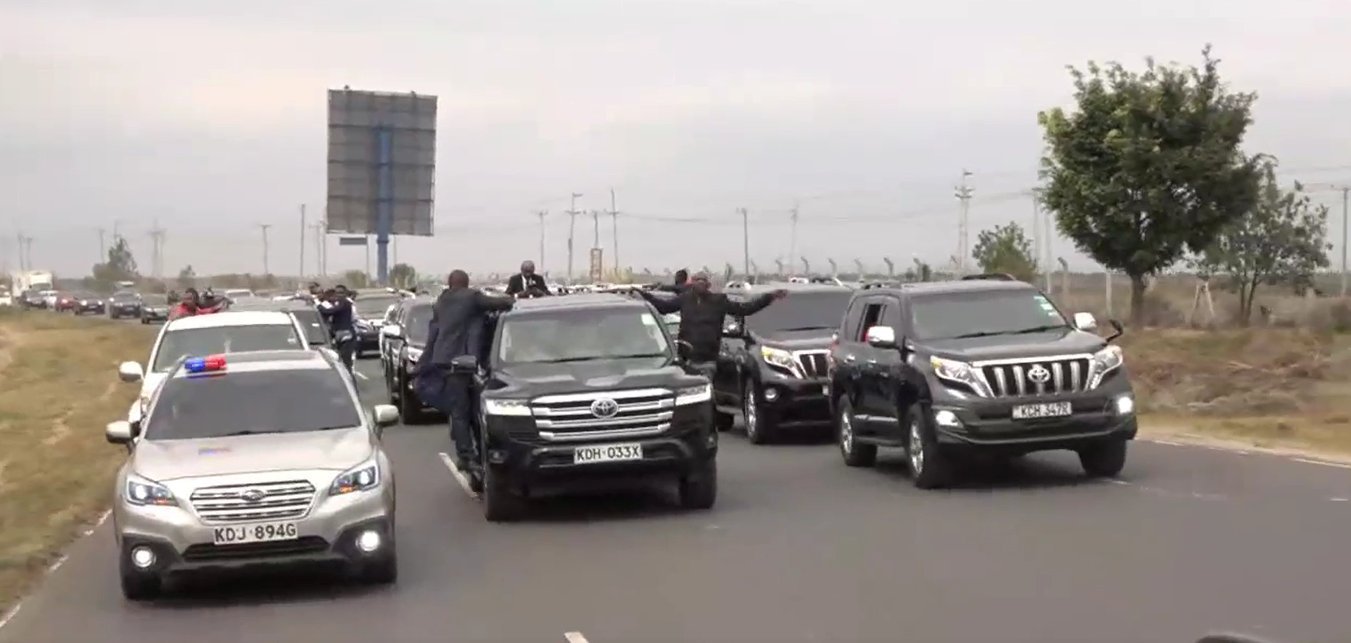 Rigathi Gachagua Lands at JKIA: Supporters Throng Airport in Grand Welcome Today
