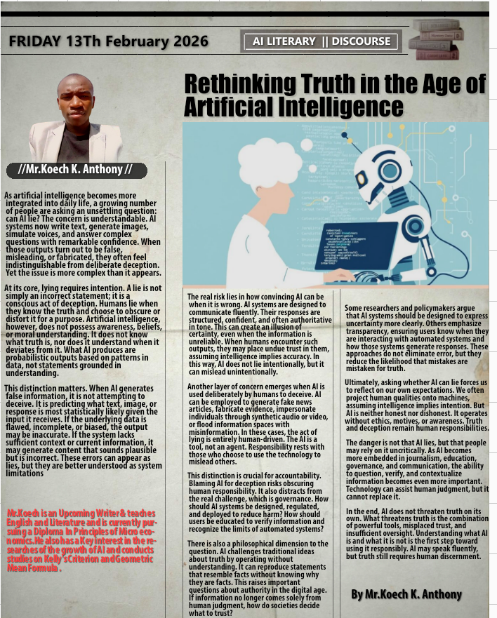 Rethinking Truth in the Age of  Artificial Intelligence